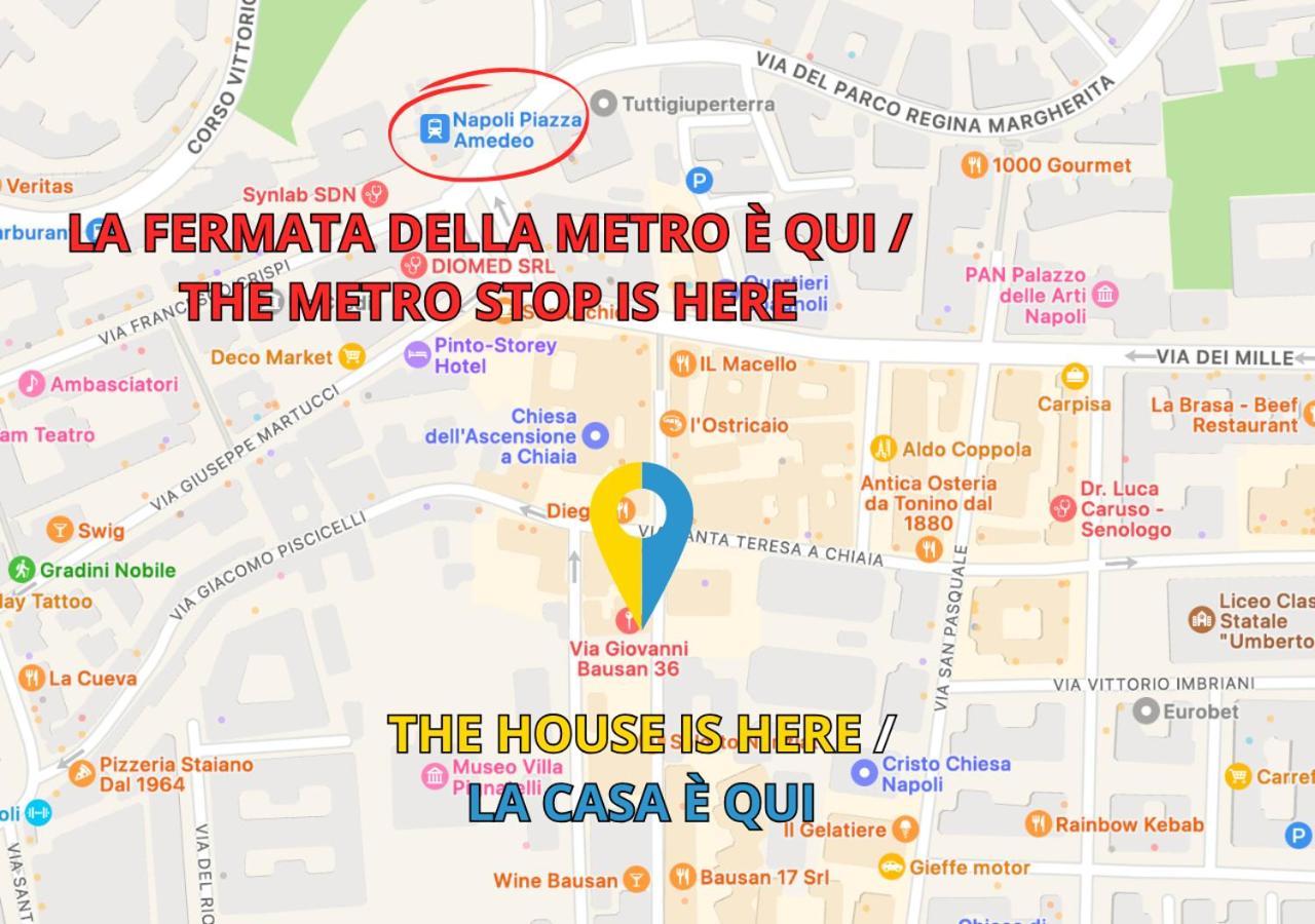Metro Amedeo - Stanza Privata Con Vasca Idromassaggio Nápoles Exterior foto